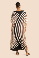 Modestt - Wavy silk and Satin Partywear Kaftan